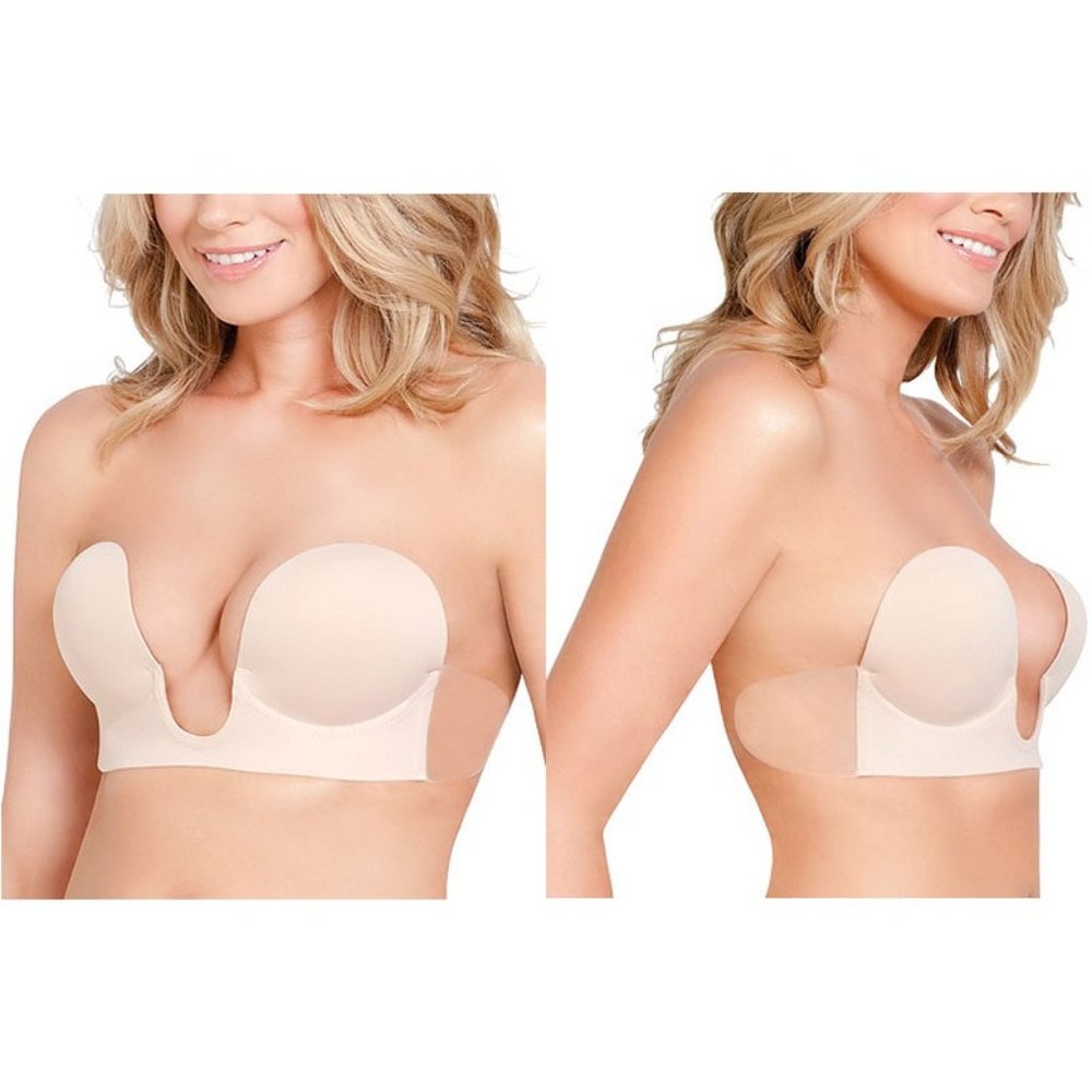 U Plunge Backless Strapless Bra